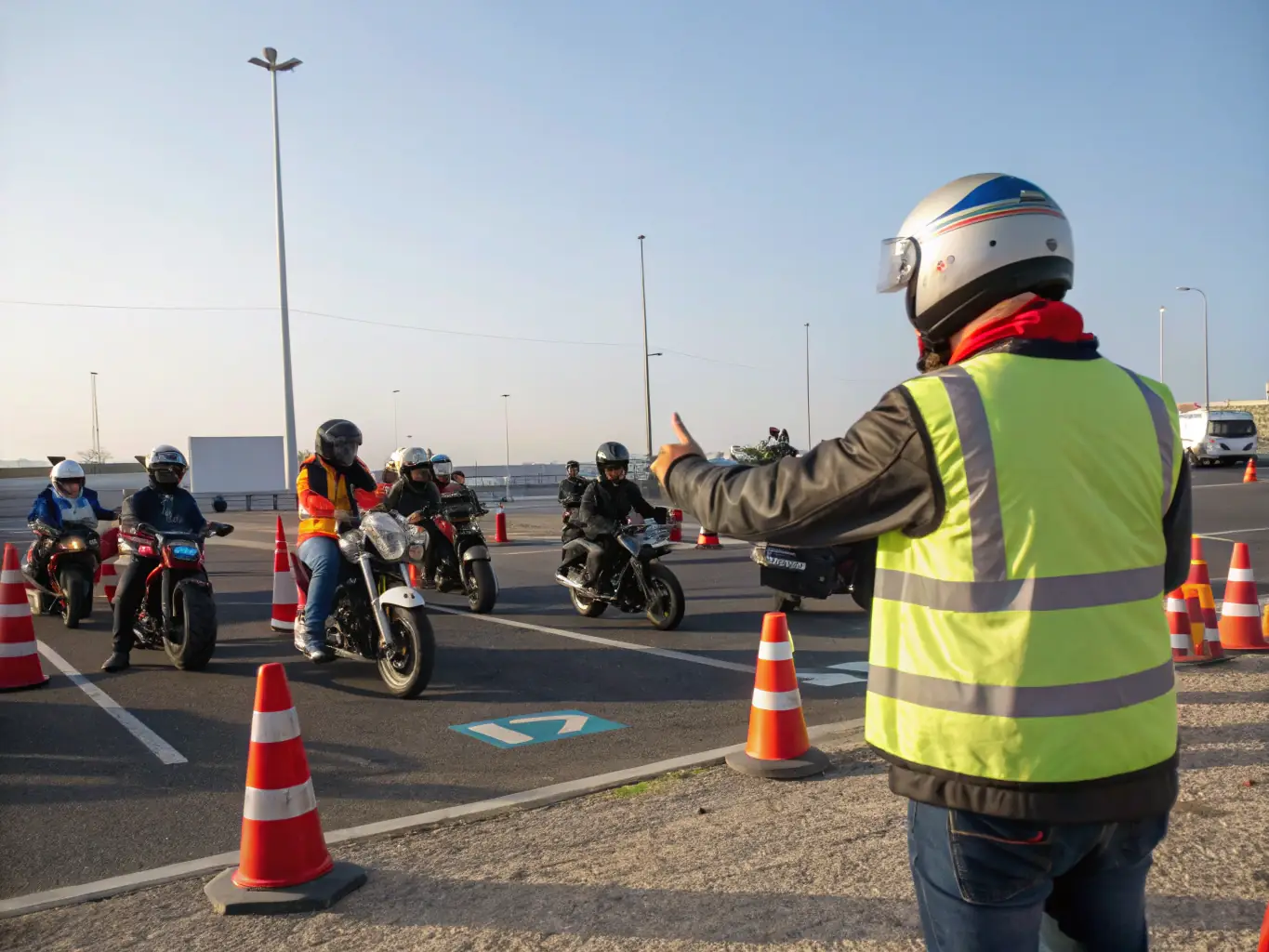 A workshop session focused on motorcycle safety, with participants learning about maintenance, gear, and emergency procedures from experienced instructors.